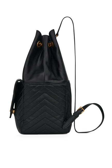 Backpack in Lamé Leather